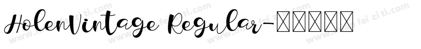 HolenVintage Regular字体转换